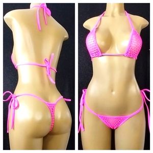 Brand New Custom Made Fishnet Bikini